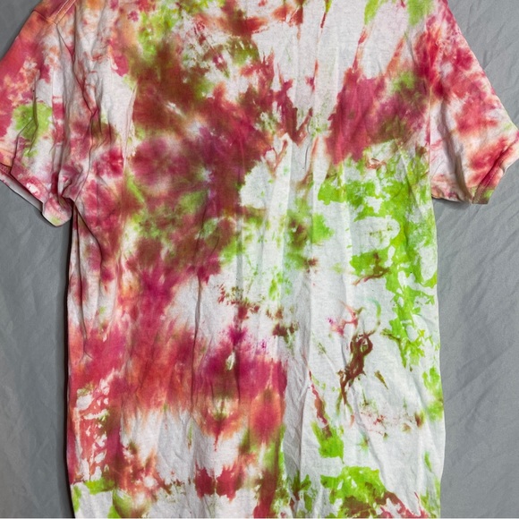 Gildan Red, Orange, and Green Tie Dye Shirt - Picture 4 of 10